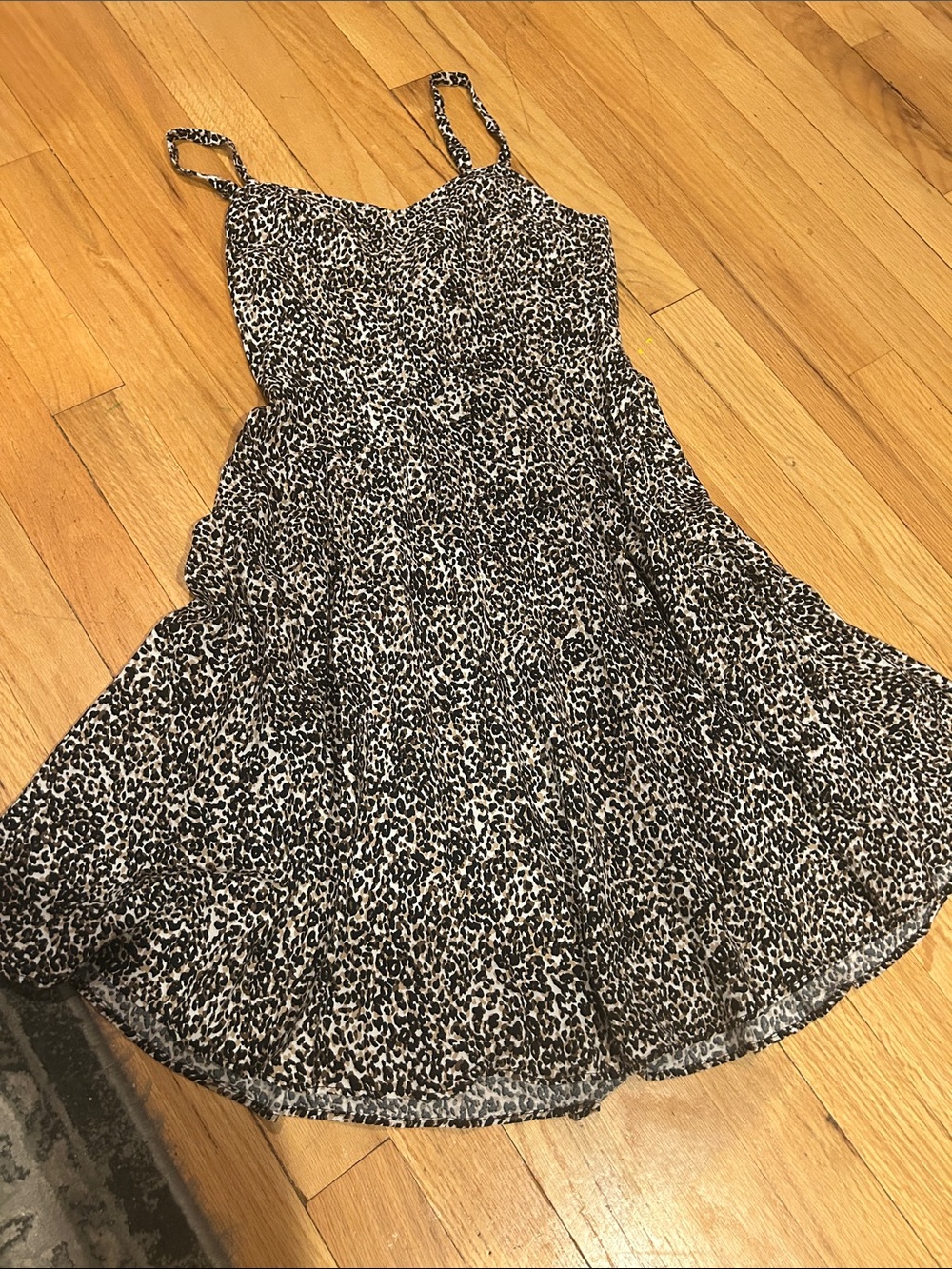 Animal Print Spaghetti Strap Dress